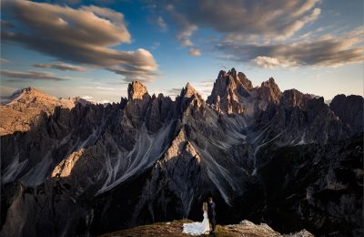 Fotografare un matrimonio nelle Dolomiti: il coraggio di un sogno ai Cadini di Misurina – Luca Gallizio